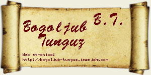 Bogoljub Tunguz vizit kartica